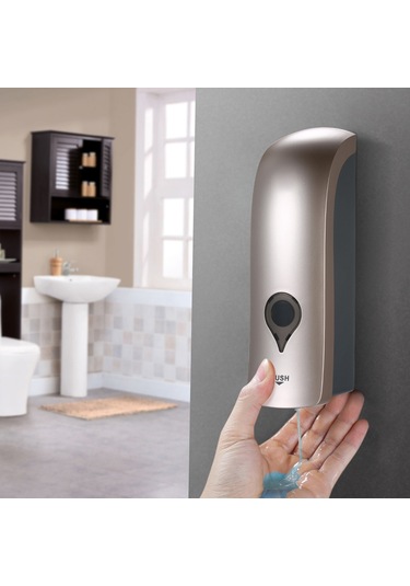 Chuangdıan-300ml Sondaj Yok Duvara Monte Tek Kafa Manuel Sabunluk,şampanya Altın Diğer