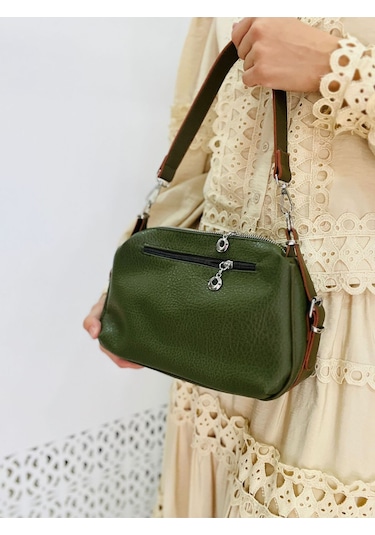 Miami Polo Clup Yumuşak Suni Deri Çapraz Askılı El Çanta Yeşil
