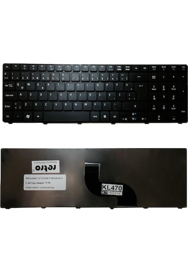 Acer Aspire 7750,7745,7751,7751g,emachines E440,emachines E442,emachines E530 Uyumlu Notebook Klavyesi