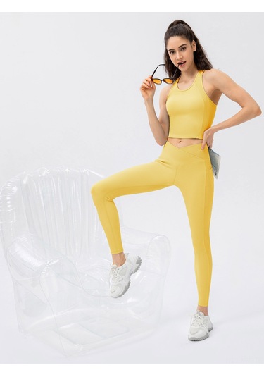 Moveevo Kadınlar İçin Yoga Ve Koşu Taytları - Daraltıcı Geniş Bel Bantı, Riblu Dokuma, Yan Cep - Mavi Sarı Pembe Beyaz Seçenekleri - Spandex Ve Naylon Karışımı Sarı Moveevo Kadınlar İçin Yoga Ve Koşu Taytları - Daraltıcı Geniş Bel Bantı, Riblu Dokuma, Yan Cep - Mavi Sarı Pembe Beyaz Seçenekleri - Spandex Ve Naylon Karışımı Sarı