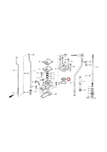 Su Pompası Pervane 19210zw9a32 Honda Outboard İçin 8 9.9 10 15 20 Hp Bfp8d Bfp9.9d