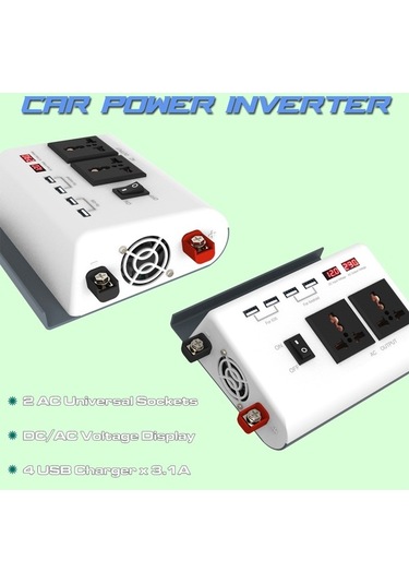 Dancemonkey 300w Güç Dc 12v-110v Ac 4 Usb Portlu İnvertör
