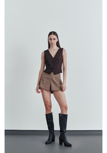 Muggo Almira Garantili Kadın Topuklu Çizme siyah