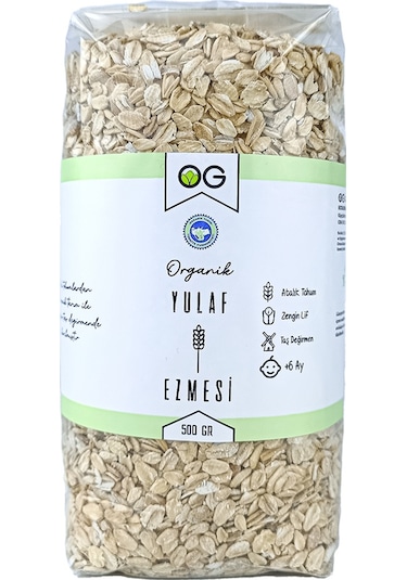 OG natural Organik Yulaf Ezmesi Ve Organik Yulaf Unu Seti +6 Ay Set