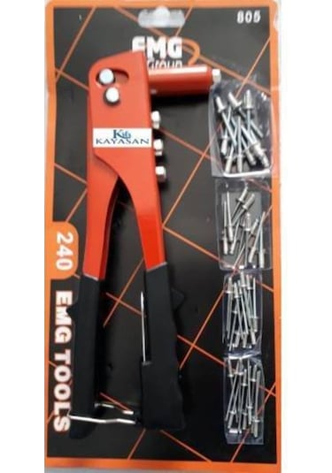 Emg Tools 4 Başlı Perçin Makinesi Perçin Aleti Ve Perçin Çivileri