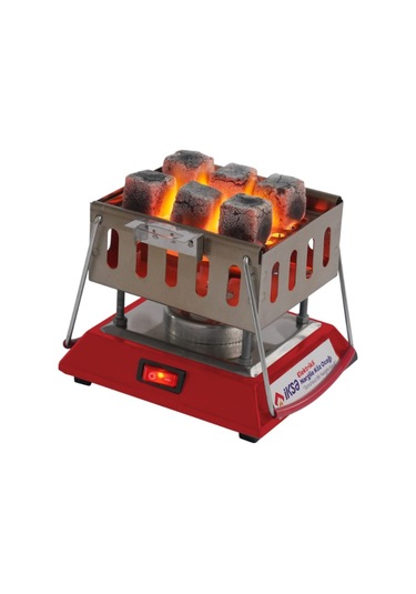 Kare Krom Elektrikli Nargile Köz Ocağı