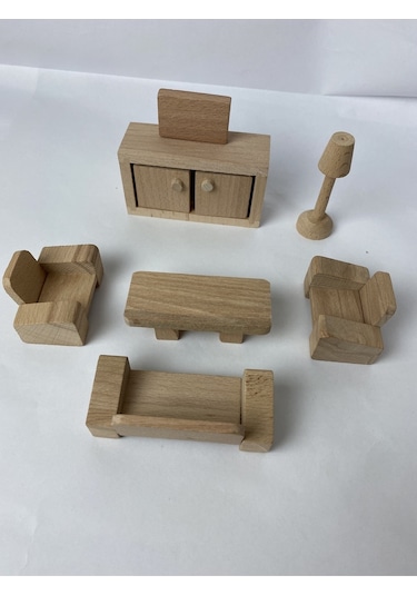 Ahşap Oyuncak Oturma Odası