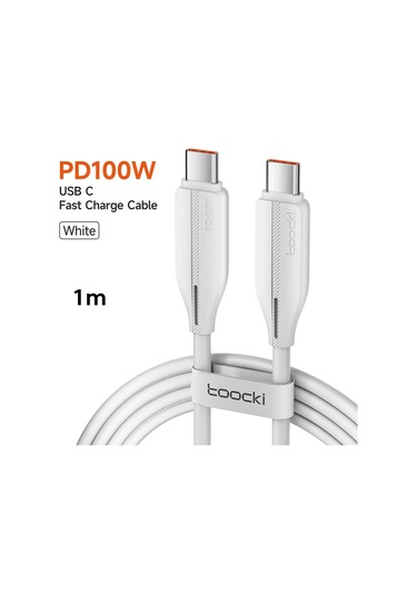 Toocki Toocki Usb C Kablo 100w Pd Hızlı Şarj Kablosu Macbook Samsung Uyumlu Huawei Xiaomi Realme İçinkahverengi 1 Metre