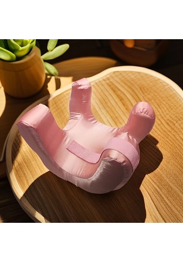 Honeybeeshop Pembe Göz Maskeli Yüz Yastığı Premium Yan Yatanlar Ve Sırt Uyuyanlar İçin Güzellik Yastığı