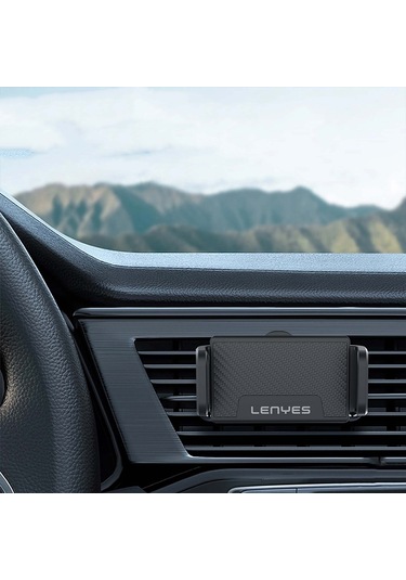 Lenyes Cr144 360 Dönebilen Havalandırma Tasarım Araç Telefon Tutucu Siyah