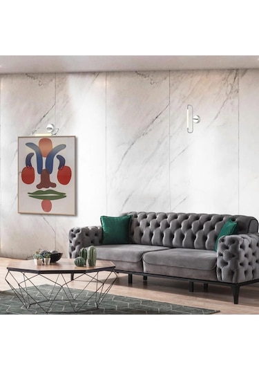 Albıno 35 Lık Ledlı Krom Aplık 6w 3000k Çok Renkli