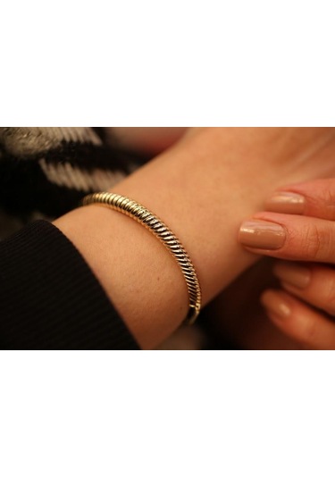 Reis Kuyumculuk T1671 Mon Cher Bangle Altın Bilezik