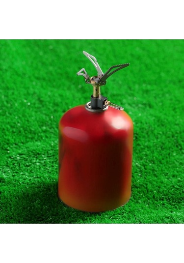 Artfulabode Süper Renkli Pişirme Ocak Mini Mekan Lixada Katlanabilir Kamp Hafif Gaz Dış Çok Cep Alevi 45g 3000w Lm Çok Renkli