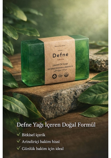 Defne Yağlı Cilt Bakım Sabunu - 120 Gr Defne