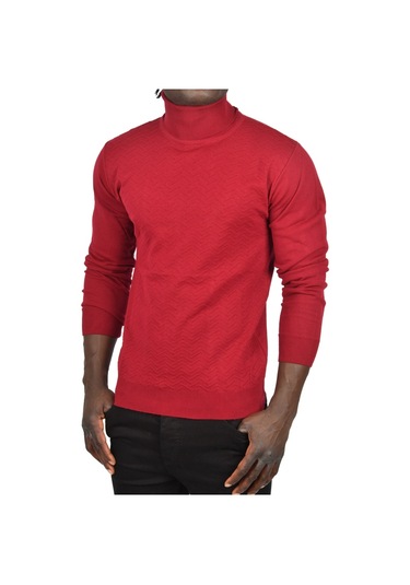 Deepsea Erkek Bordo Zigzag Desenli Tam Balıkçı Yaka Dar Kesim Boğazlı Triko Kazak 2505497 Bordo Deepsea Erkek Bordo Zigzag Desenli Tam Balıkçı Yaka Dar Kesim Boğazlı Triko Kazak 2505497 Bordo