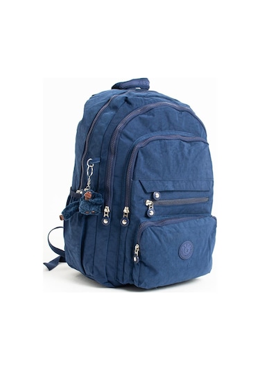 Ultra Hafif Çok Cepli Krinkıl Sırt Çantası Unisex Laci Model: 571-3b - Lacivert