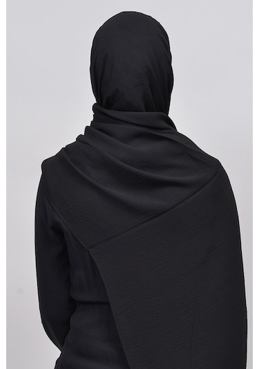 Altobeh Caz Krep Tesettür Kadın Şal - Siyah