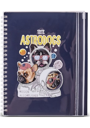 Karaca Container Astrodogs Çantalı Defter 50 Yaprak Mavi