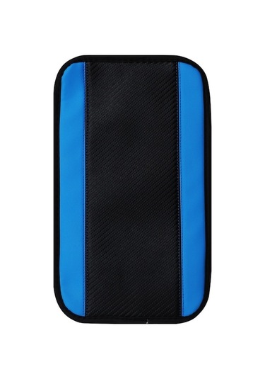 32x19cm Pu Karbon Fiber Deri Merkezi Kolçak Kutusu Kapağı Kaymaz Ped Mavi Diğer