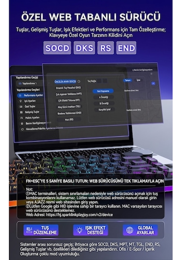 Ak820 V2 Pro 8k+8k Ekranlı Mekanik Oyun Klavyesi-10.000 Mah Batarya