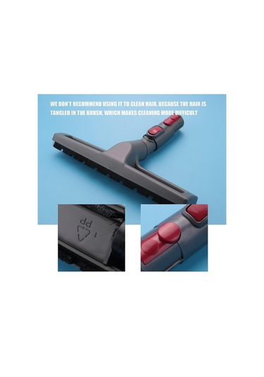 Yaozixa  V7 V8 V10 V11 İçin Değiştirme Ahşap Zemin Fırçası - Uzun Tüy Dizaynı - Gri Renk - 92001804 Uyumlu