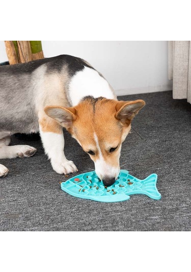 Sones Evcil Hayvan Kedileri Ve Köpekleri Silikon Yavaş Yemek Matı Boğulma Önleyici Kase