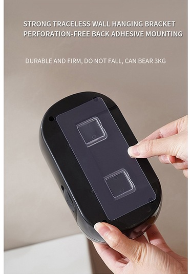 Xiaaokeji Sensörlü Sabunluk Otomatik Köpüren El Yıkama Dispenseri Siyah Siyah