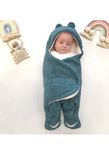 Rokeff Wellsoft Dış Kundak 0-6 Ay Turkuaz-Krem Turkuaz - Krem