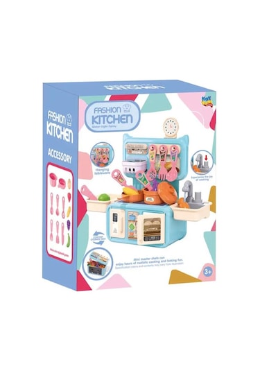 Kayyum Oyuncak Mini Mutfak Seti Mavi 2561