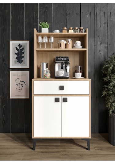 Afilli Venüs Kahve Köşesi 2 Kapaklı Tek Çekmeceli Ve Çok Amaçlı D