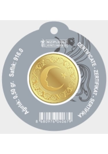 0.50 Gram 22 Ayar Altın