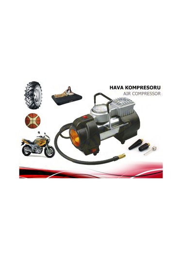 Metal Hava Kompresörü Profesyonel Işıklı Metal Gövde