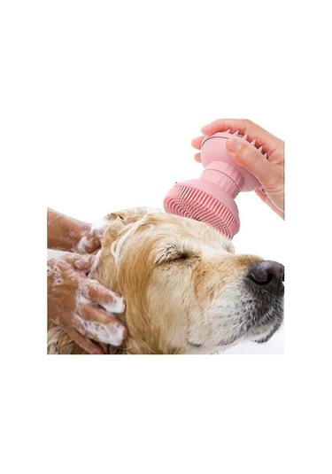 Pet Tarak Fırçaları 2 1 Pet Köpek Kedi Silikon Banyo Fırçası Köpek Banyo Fırçası Evcil Hayvan Banyo Yeşil