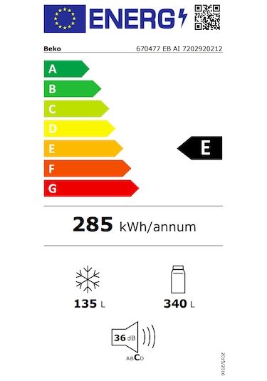 Beko 670477 EB AI No Frost Buzdolabı Beyaz