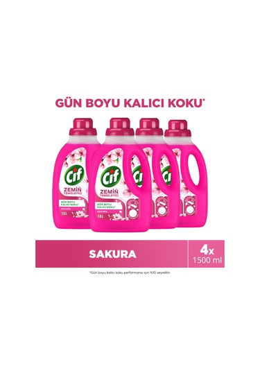 Zemin Temizleyici Sakura 1500 Ml X4 Diğer