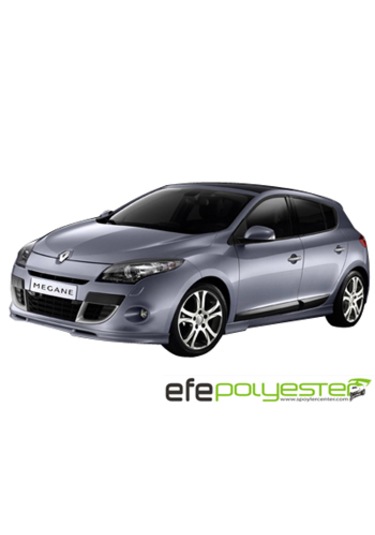 RENAULT MEGANE 3 ARKA DİFÜZÖR (polyester/Boyalı