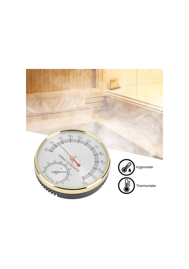 Sauna Odası Termometresi, Metal Kadranlı Termometre Higrometre Sauna Odası İç Mekan Termometresi