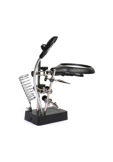 Bushman 5 LED 3 Farklı Mercek Çok Fonksiyonlu Lehim Tamir Standı