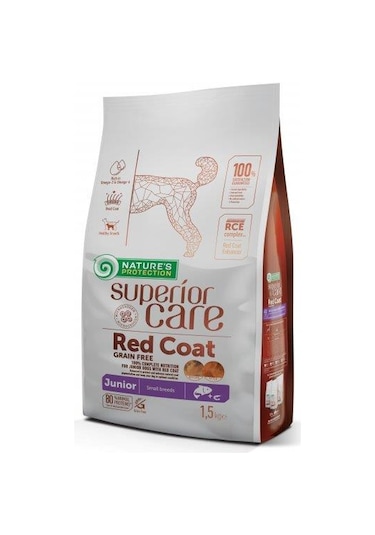 Nature's Protection Tahılsız %80 Hayvansal Proteinli Somonlu Küçük Irk
Kızıl Yavru Köpek Maması 1.5 Kg