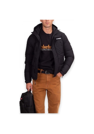 Timberland Tb0a27hc Wwes Crew Neck Sweat Rglr Siyah Erkek Sweatshirt