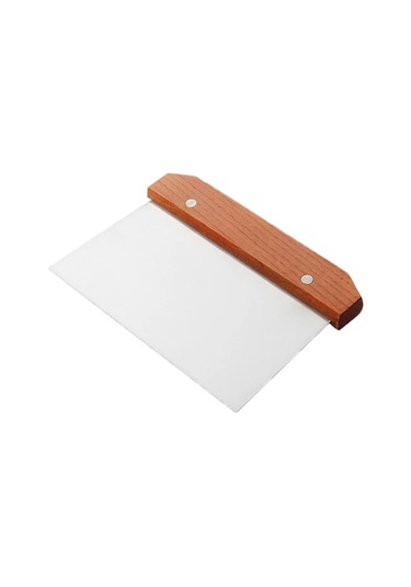 Paslanmaz Çelik Wonton Bıçağı Erişte Bıçağı Kek Spatula Pişirme Gümüş