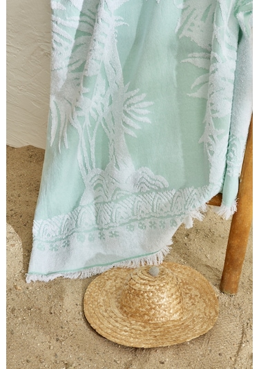 Karaca Home Palm Tree Lime Plaj Havlusu 200.22.11.0320