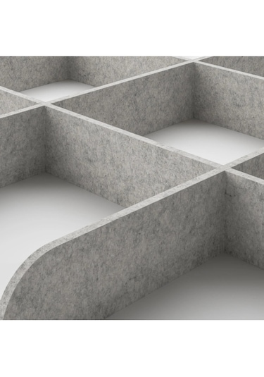 Ikea Komplement Raf İçi Düzenleyici, Açık Gri, 100x58 Cm Gri