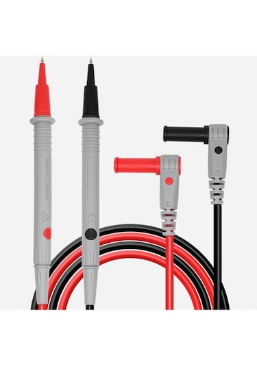 Koodmax - Mastech Unı-t Ut-l27 Multimetre Probu 1000v 10a Test Ölçüm Kablosu İğne Uç Prob