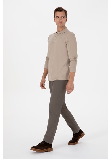 U.s. Polo Assn. Erkek Koyu Bej Sweatshirt 50315941-vr088 Koyu Bej