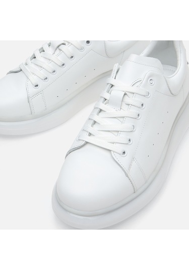 Hotiç Hakiki Deri Beyaz Erkek Günlük Ayakkabı 02ayh281340a900 Beyaz