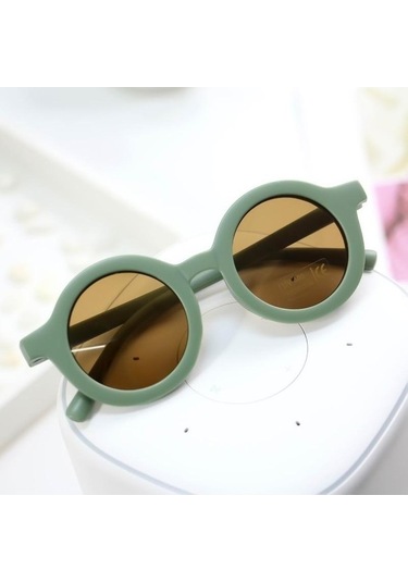 Trendooze Yuvarlak Yeni Ultraviyole Retro Renk Pembe Moda Kolaylık İçin Güneş Gözlük Gözlük Gözlüğü Düz Dayanıklı Çocuklar Çocuk Bebek Oe Pembe