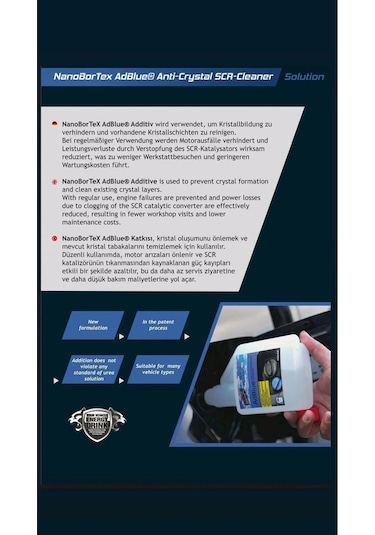 Scr Sistem Temizleyici Katkı 500 Ml