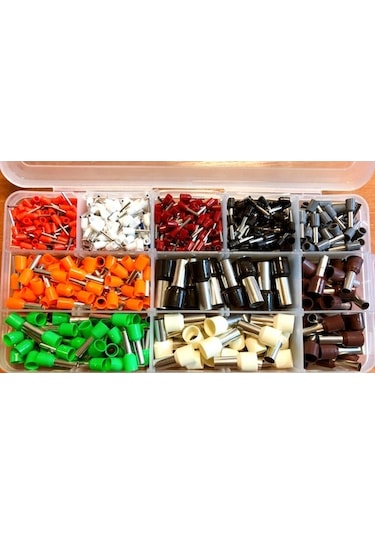 1150 Adet Izoleli Kablo Yüksük 0.5-0.75-1-1.5-2.5-4-6-10-16-25...