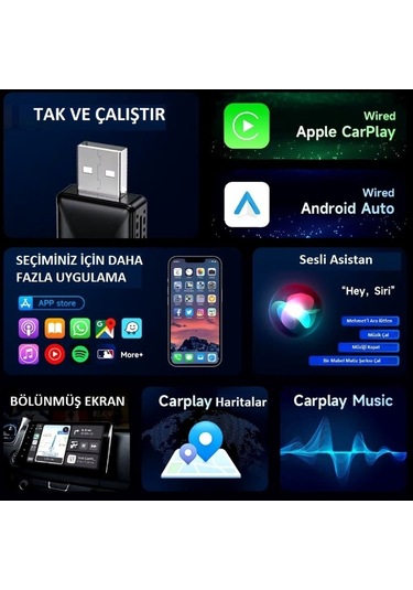 Mpıa Cp-2 Android Car Play Adaptör